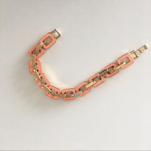Ann Taylor Jewelry - Ann Taylor Orange Enamel Link Bracelet Ann Taylor Jewelry - Ann Taylor Orange Enamel Link Bracelet